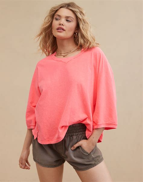 aerie summer house slouchy oversized t-shirt
